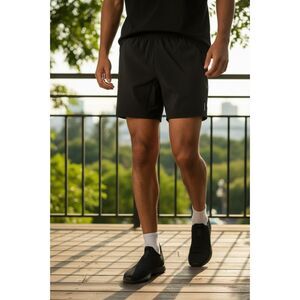 St. Johns Bay Swim Trunks Men’s Black Board Shorts Pockets Size L